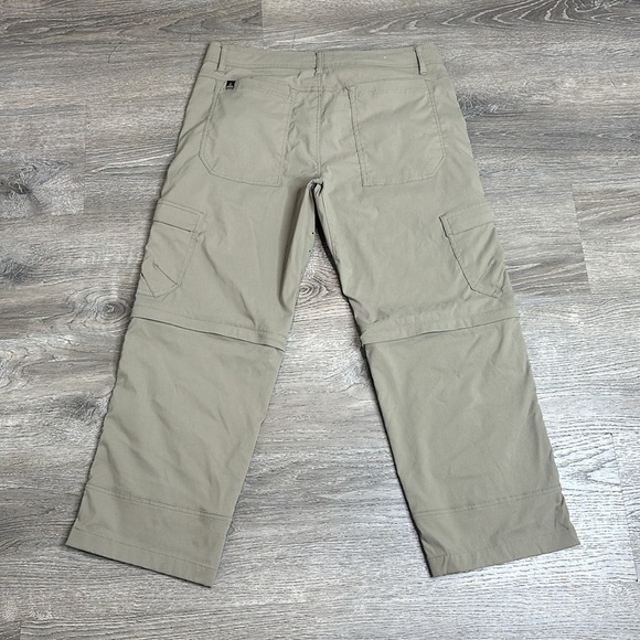 Prana Men’s Stretch Zion Convertible Cargo Pants in Sandbar Sz Med x 30L - Picture 8 of 13